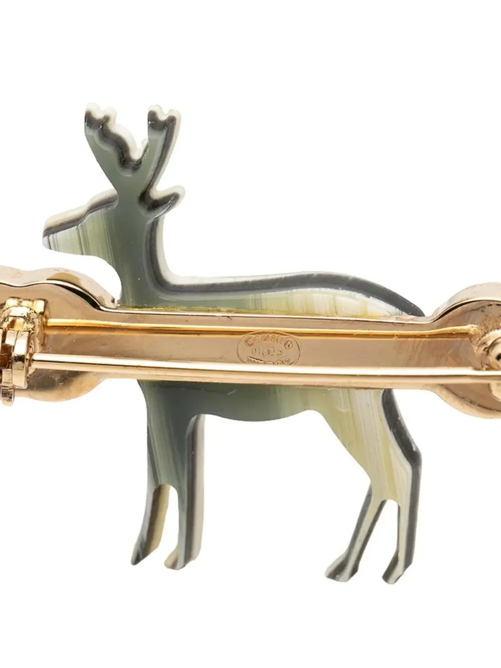 Chanel Cc Logo Brooch Gold-Tone Metal #287731C75B